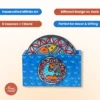 indian folk art handpainted coaster set of 6 fish design