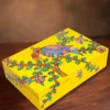 madhubani bird keepsake box velvet lined