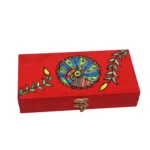 madhubani dancing peacock decorative gift box