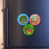 madhubani elephant theme fridge magnet set of 3