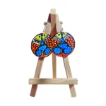 madhubani twin fish earrings