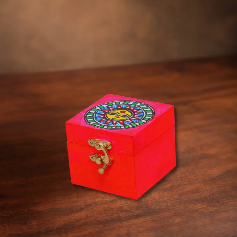madhubani goddess keepsake box