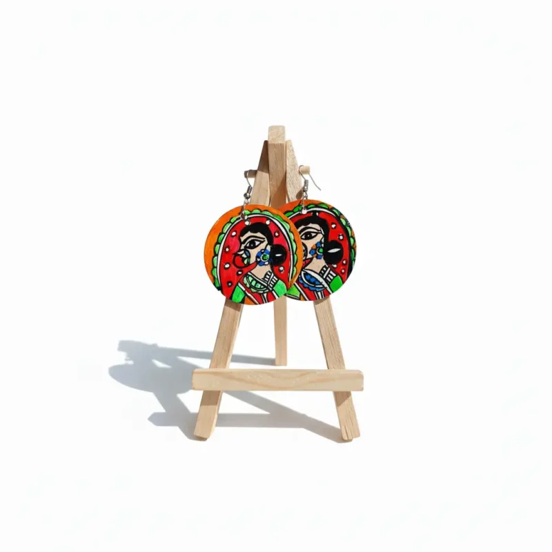 madhubani ladkiwale earrings for wedding guests