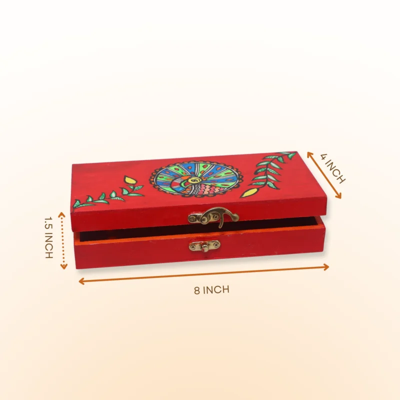 madhubani painted small gift box