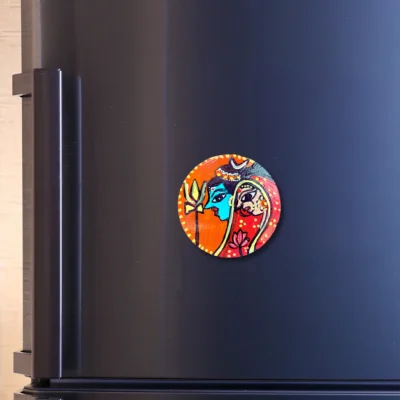 madhubani shiv parvati magnet