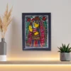 madhubani woman painting with frame