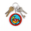 madhubani bird keychain