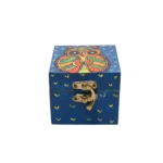 madhubani owl pretty box for storage with latch