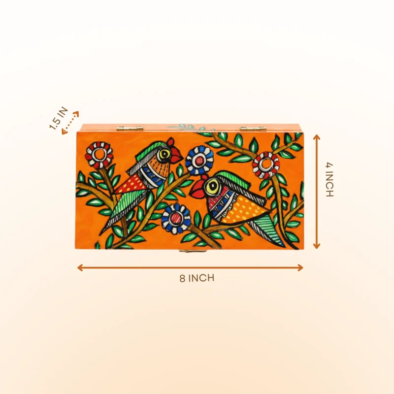 madhubani painted small gift box