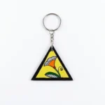 madhubani art flower bud keychain