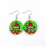 madhubani elephant small earring