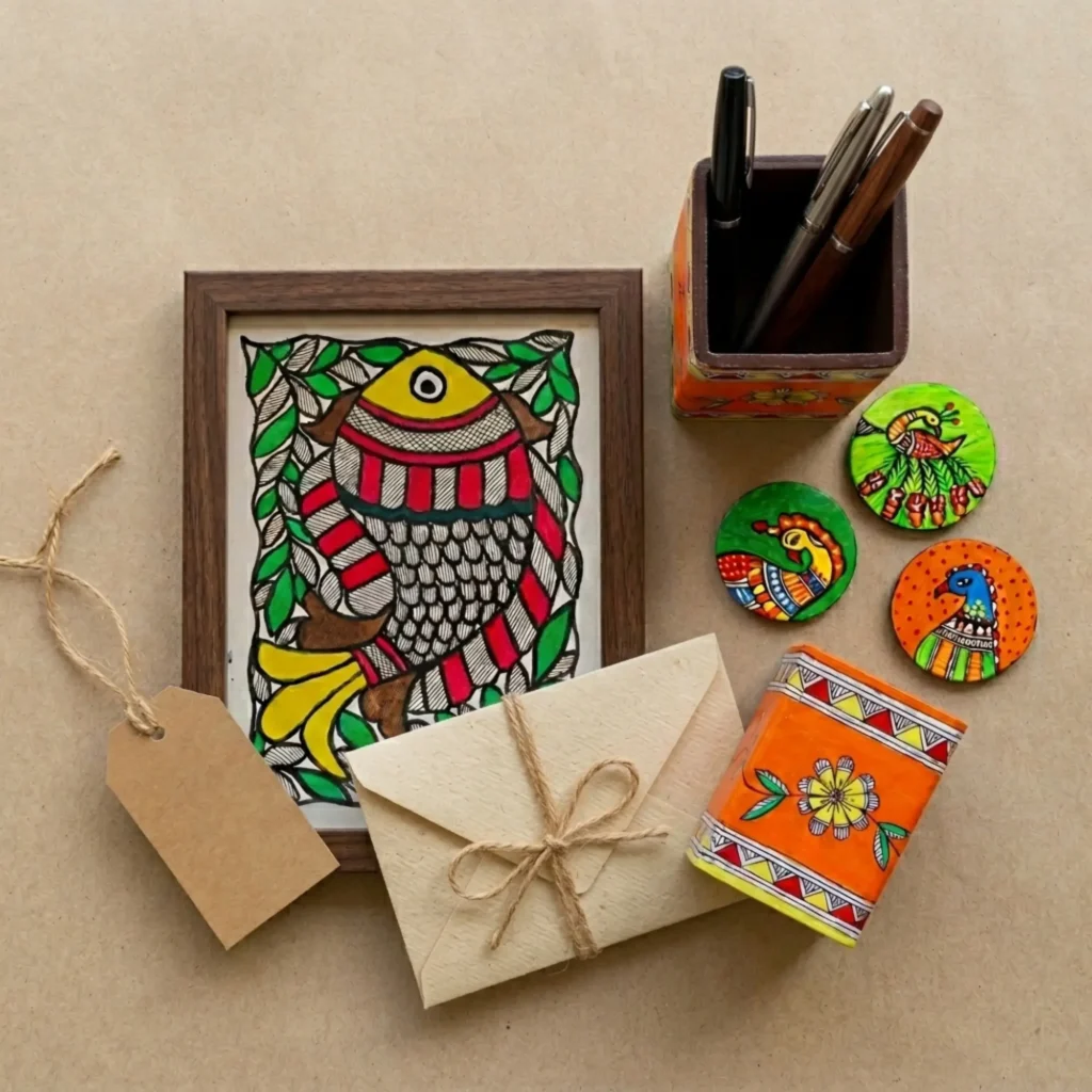 handmade mithila art corporate gifting