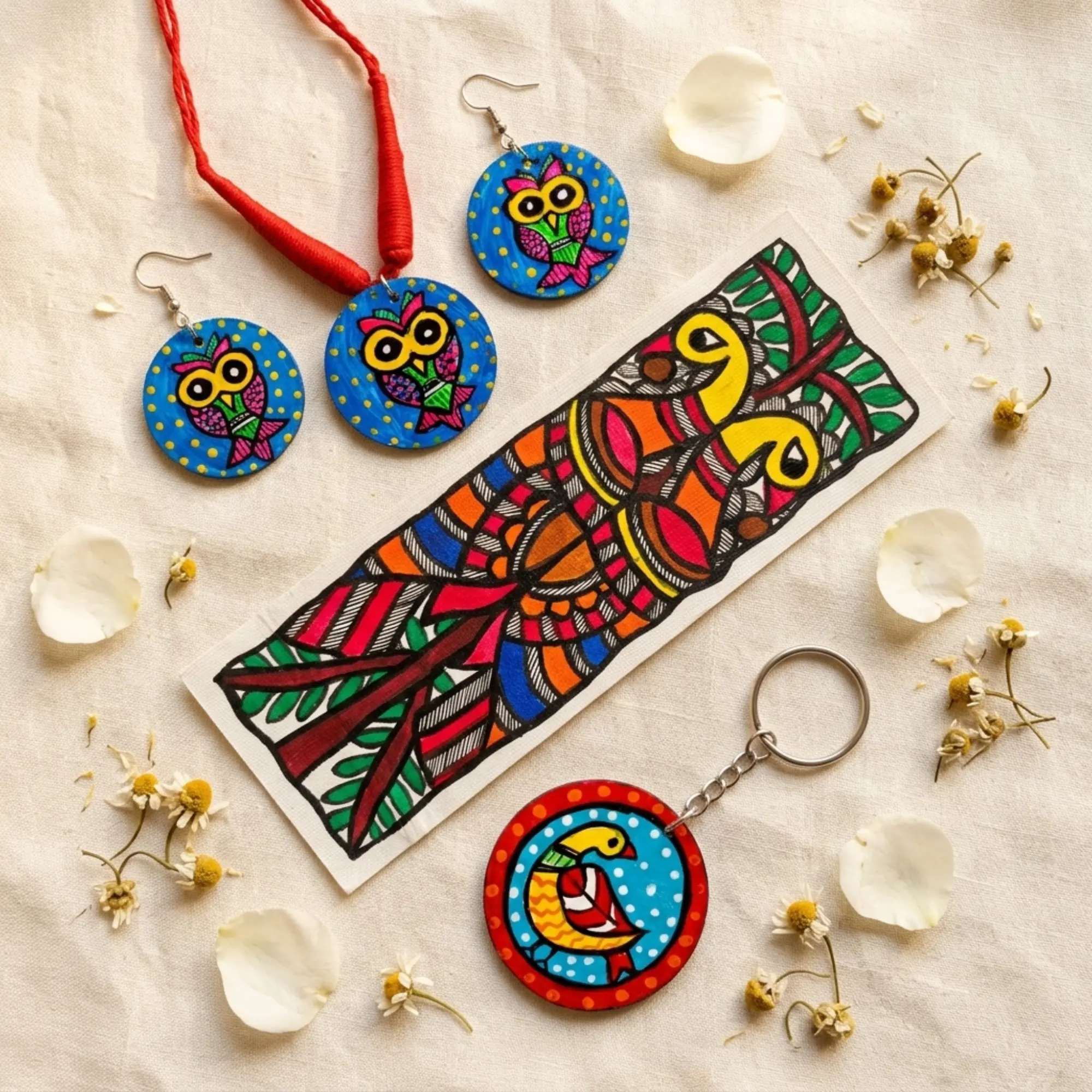 mithila art colorful