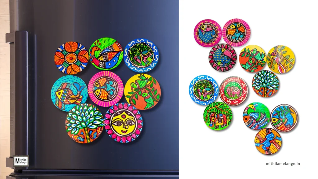 madhubani magnets for gifting