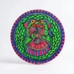madhubani bird wall plate decor
