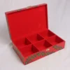 madhubani birds flock jewellery organizer box interior view