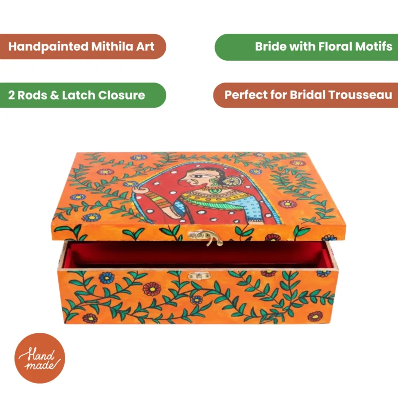 madhubani bride bangle box bridal trousseau