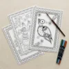 madhubani animals coloring sheets